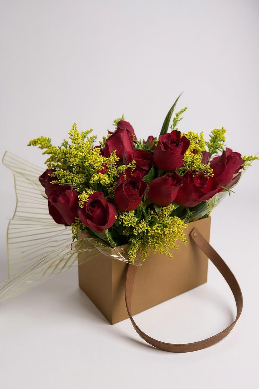 Bolsa Rouge Rosas Vermelhas