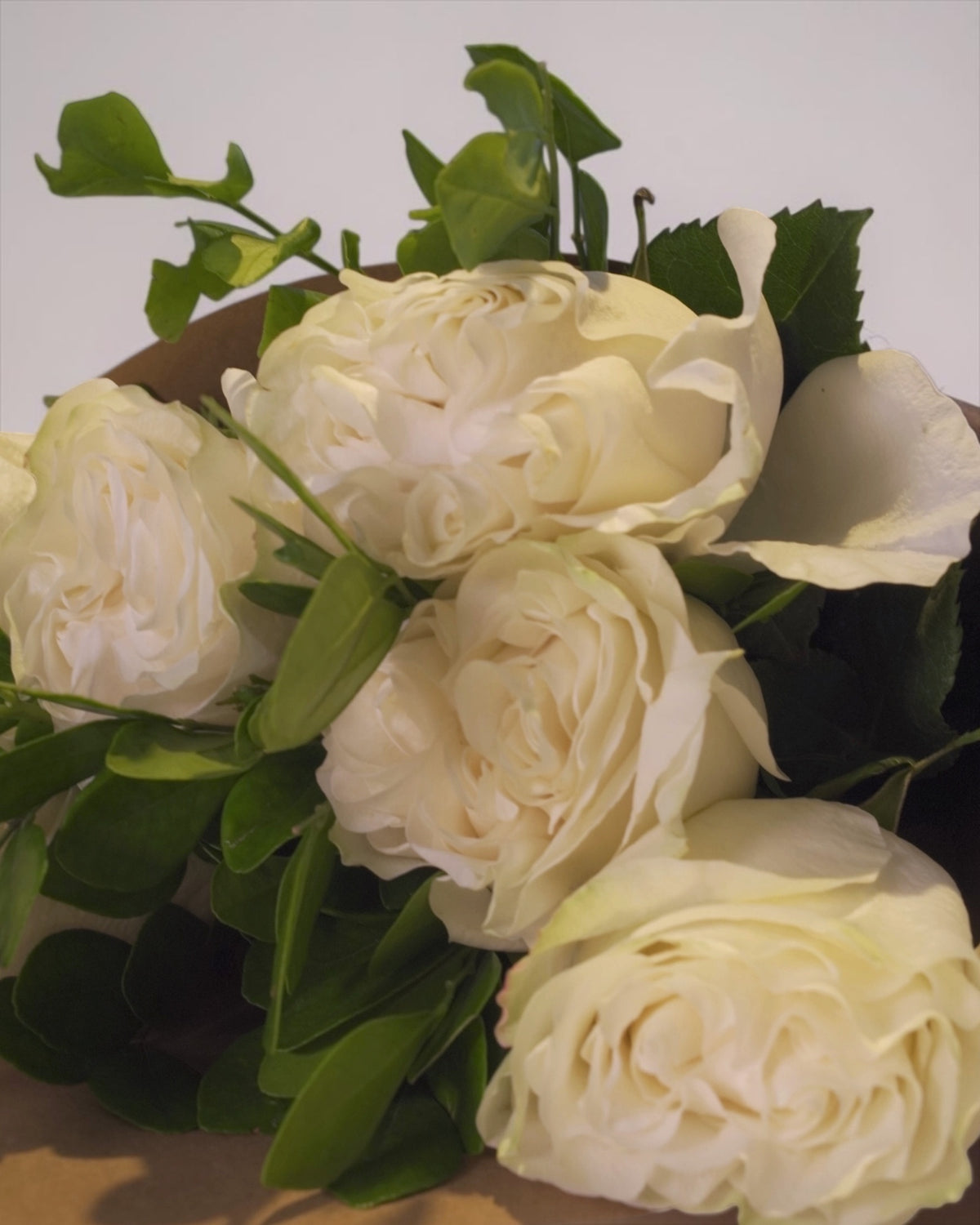 Combo - Cone de Rosas Brancas
