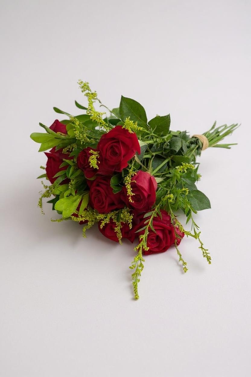 Combo - Buquê de 12 Rosas Vermelhas