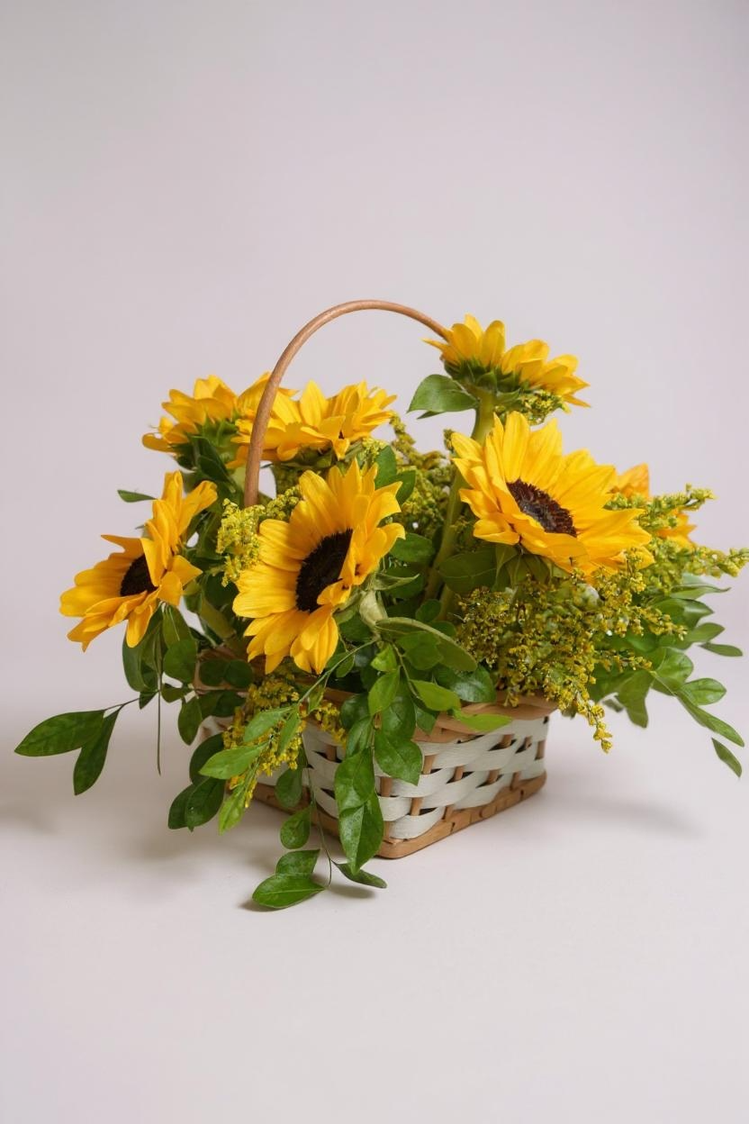 Cesta de Girassóis