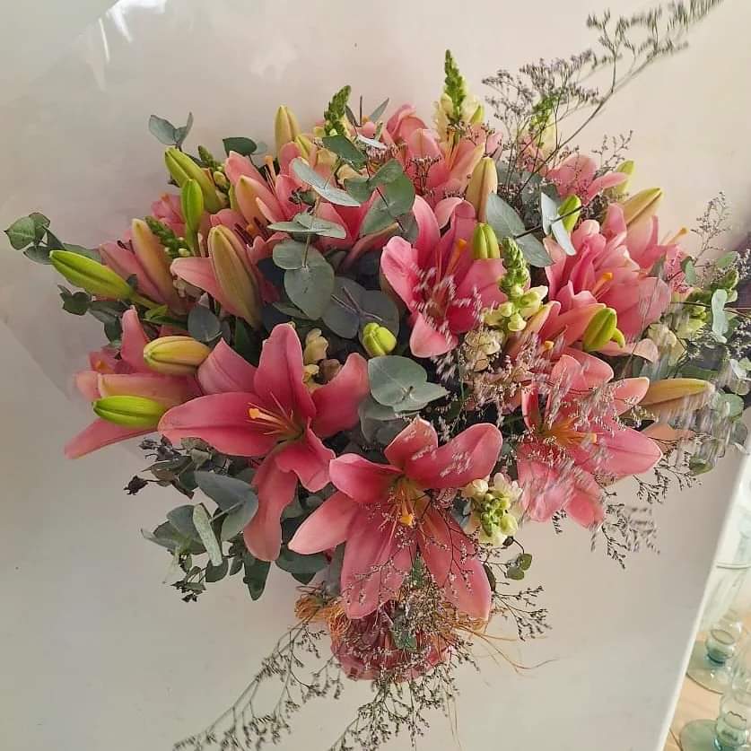 Buquê de Lírios Rosas