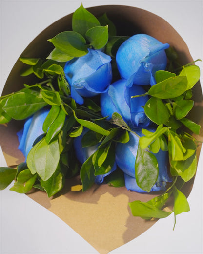 Cone de Rosas Azuis