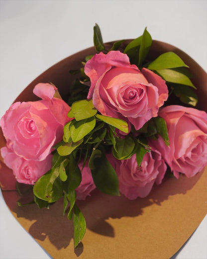 Cone de Rosas Cor de Rosa