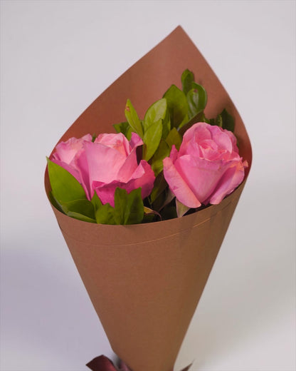 Cone de Rosas Cor de Rosa