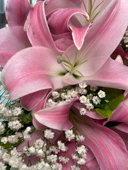 Buquê de Lírios Rosas