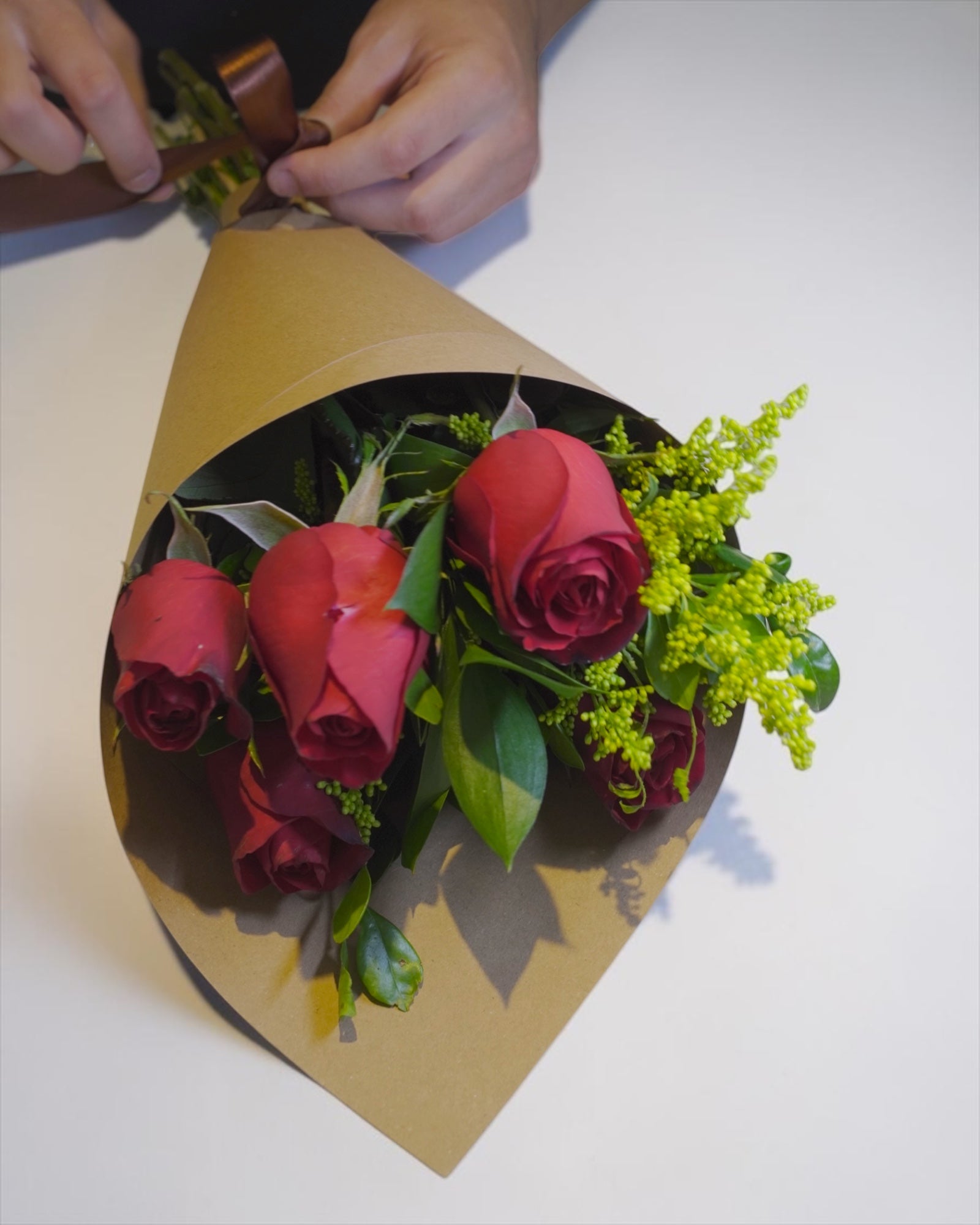 Cone de Rosas Vermelhas