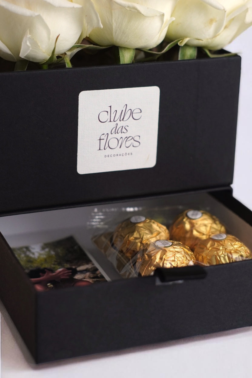 The Bloom Box - Rosas Brancas